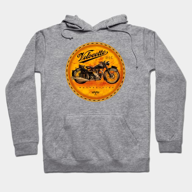 Velocette (amber) Hoodie by Midcenturydave